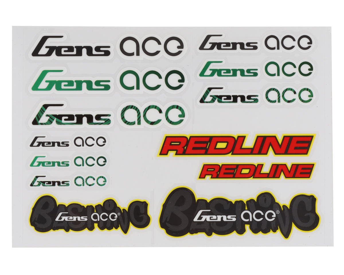 Gens Ace Redline & Bashing Decals Sheet (GEA-PM-GA-STICKER01)