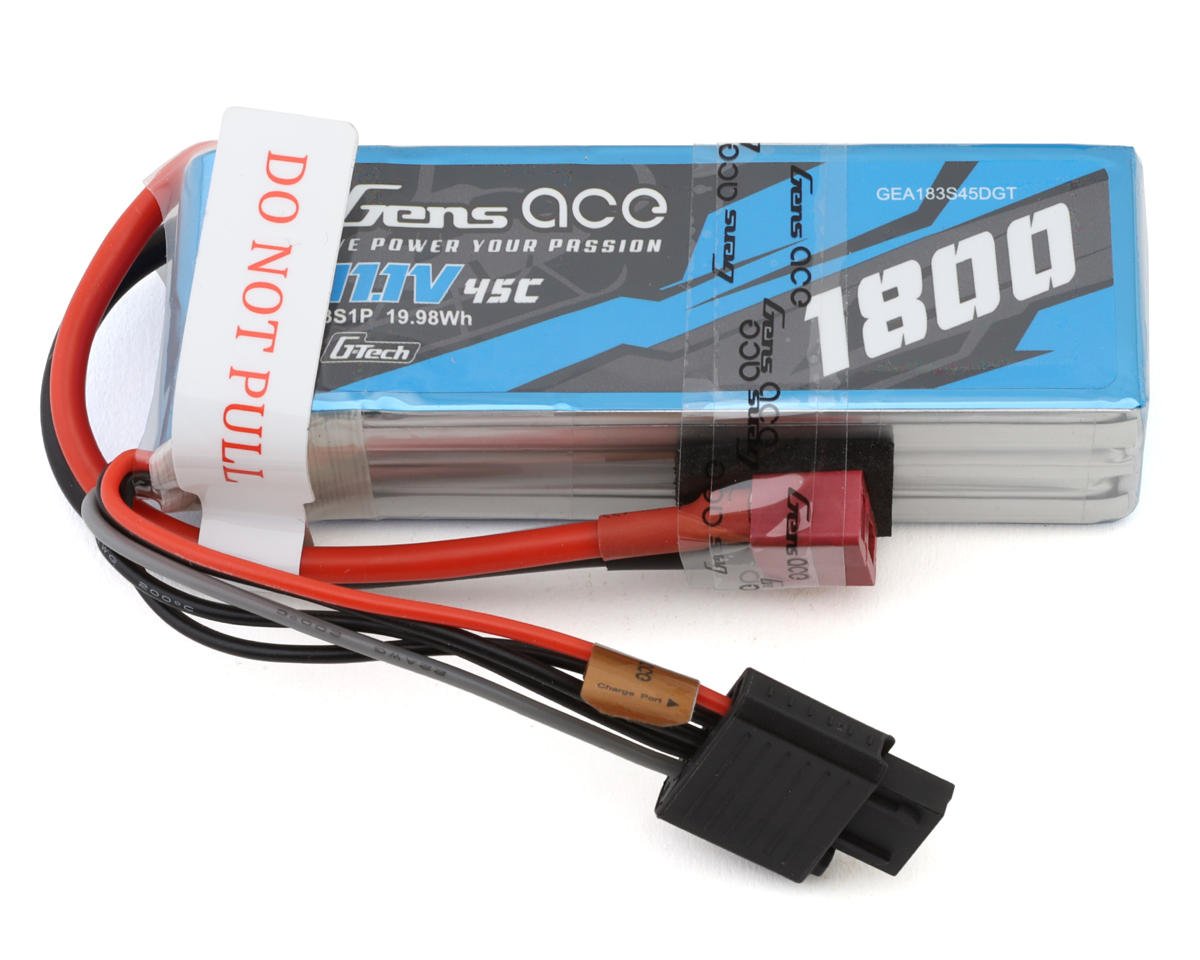 Gens Ace G-Tech Smart 3S LiPo Battery 45C (11.1V/1800mAh) (GEA183S45DGT)
