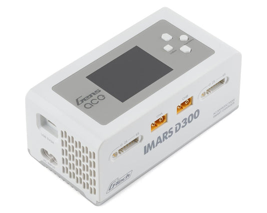 Gens Ace Imars D300 G-Tech Smart Dual AC/DC Charger (6S/16A) (White) (GEA300WD300-UW)