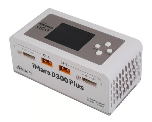 Gens Ace iMars D300 Plus G-Tech Smart Dual AC/DC Charger (White) (6S/16A) (AC-300W) (DC-350W x2) w/Bluetooth App Control (GEA300WPLUS-UW)