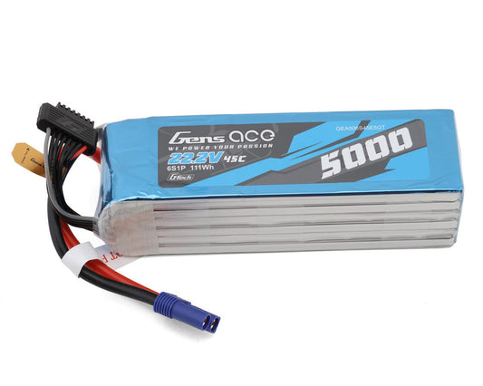 Gens Ace G-Tech Smart 6S LiPo Battery 45C (22.2V/5000mAh) w/EC5 Connector (GEA506S45E5GT)