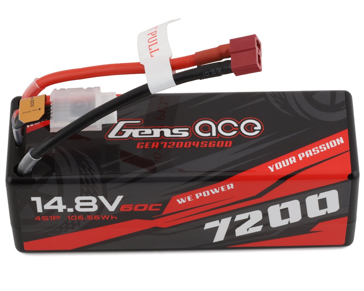 Gens Ace 4S LiPo Battery 60C (14.8V/7200mAh) (GEA72004S60D)