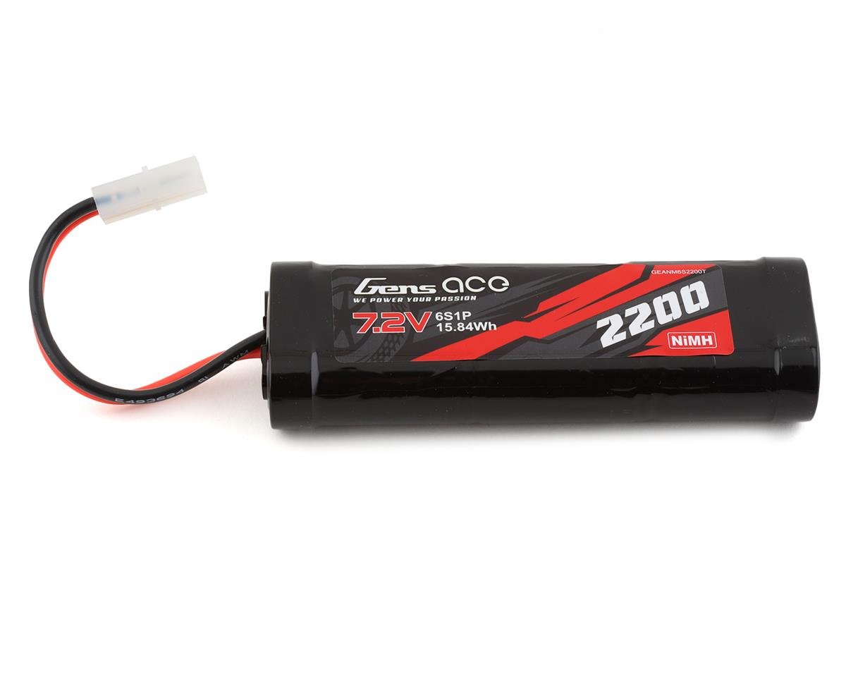 Gens Ace 6-Cell 7.2V NiMh Battery w/Tamiya Connector (2200mAh) (GEANM6S2200T)