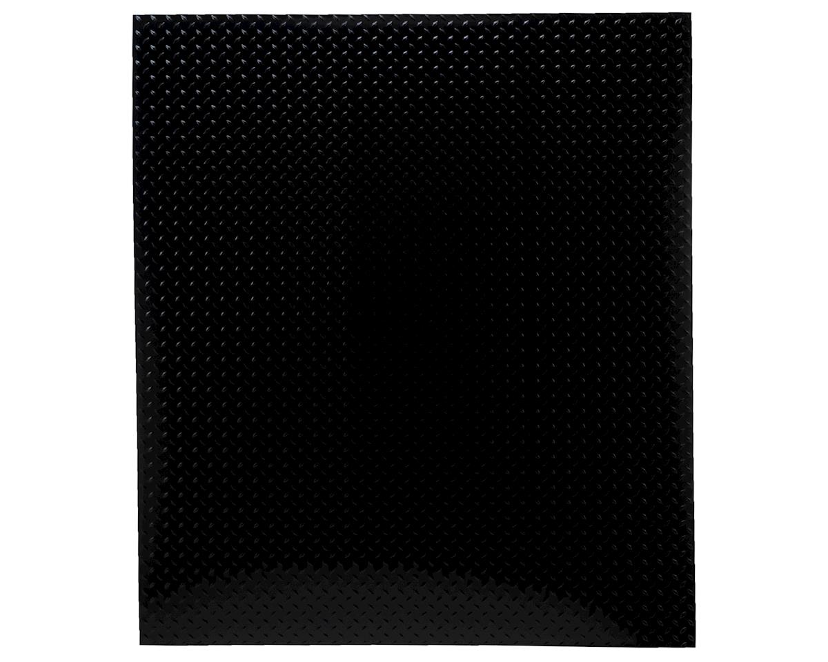 Hot Racing Aluminum Scale Diamond Plate Sheet (Black) (2) (22x25cm) (HRAACC1801DP)