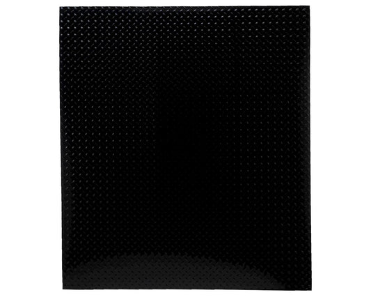Hot Racing Aluminum Scale Diamond Plate Sheet (Black) (2) (22x25cm) (HRAACC1801DP)