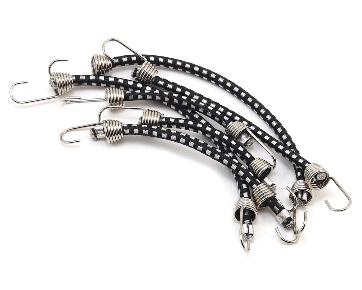 Hot Racing 1/10 Scale Bungee Cord Set (Black/White) (6) (HRAACC468C01)