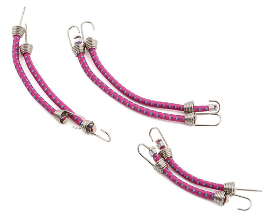 Hot Racing 1/10 Scale Bungee Cord Set (Purple/Blue) (6) (HRAACC468C87)