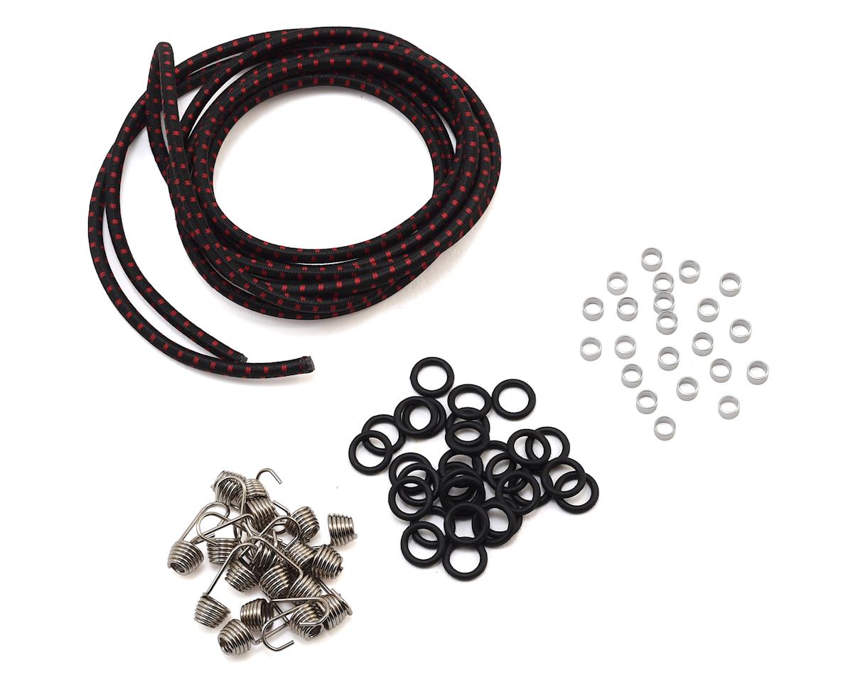 Hot Racing 1/10 Scale Bungee Cord Kit (Black/Red) (HRAACC468K02)