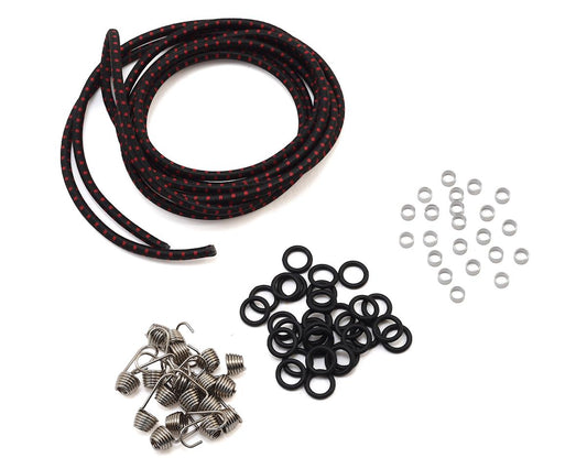 Hot Racing 1/10 Scale Bungee Cord Kit (Black/Red) (HRAACC468K02)