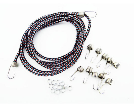 Hot Racing 1/10 Scale Bungee Cord Kit (Green/White) (HRAACC468K1285)