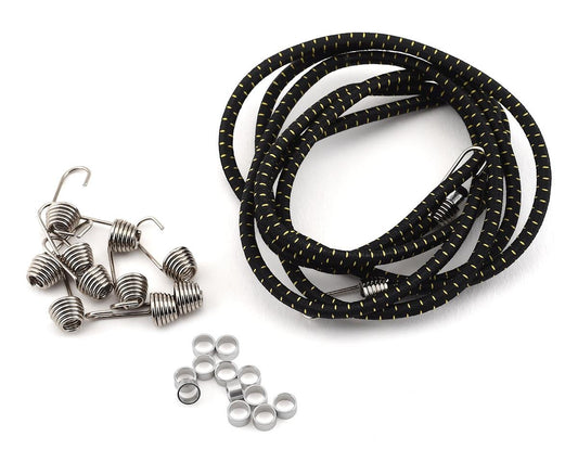 Hot Racing 1/10 Bungee Cord Kit (Black/Gold) (HRAACC468K41)