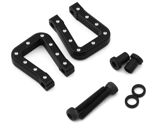 Hot Racing 1/10 Aluminum Monster Flat Tow Shackles (Black) (2) (HRAACC808MF01)
