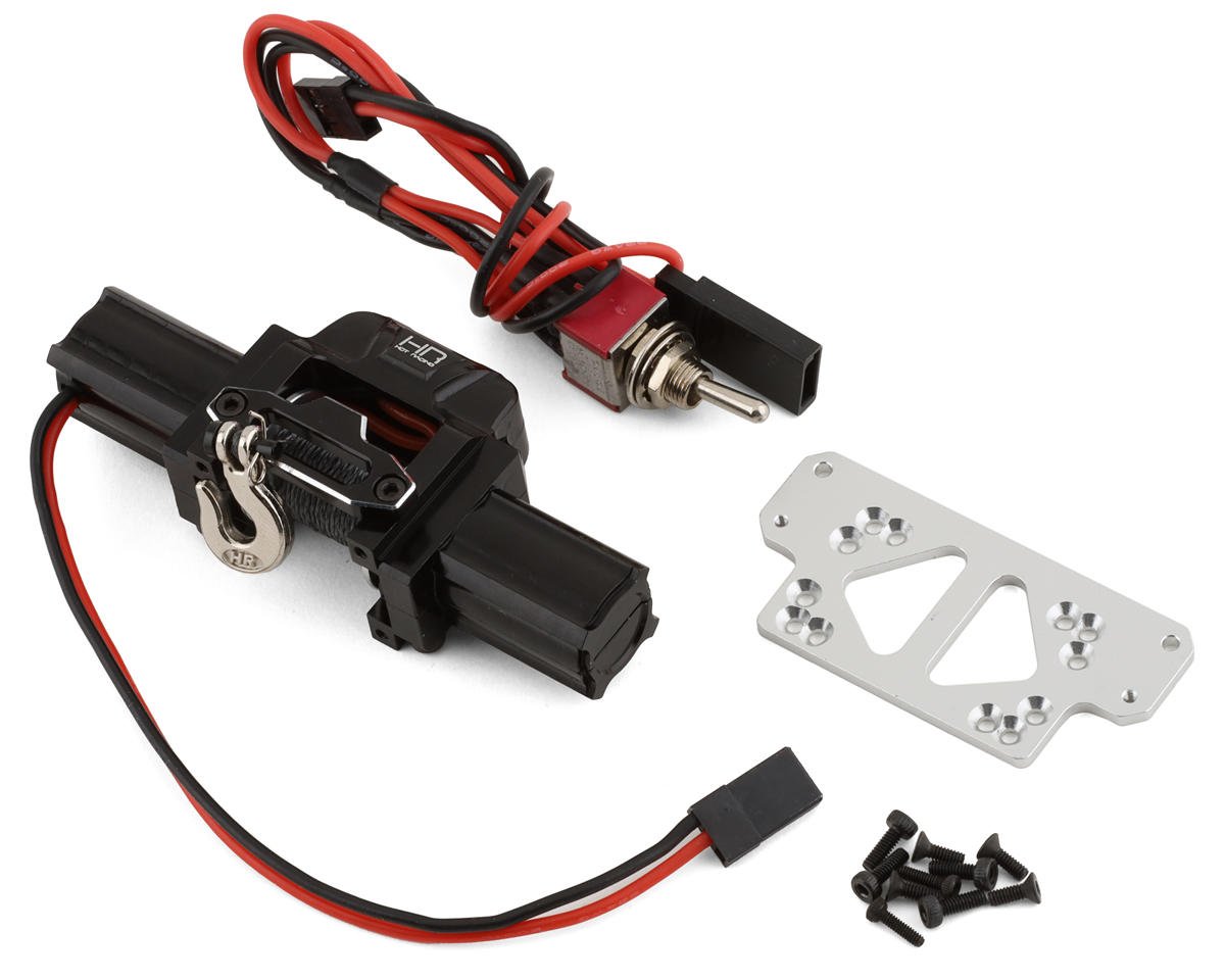 Hot Racing 1/10 Scale Dual Motor Power Winch (Black) (HRAACC833X01)