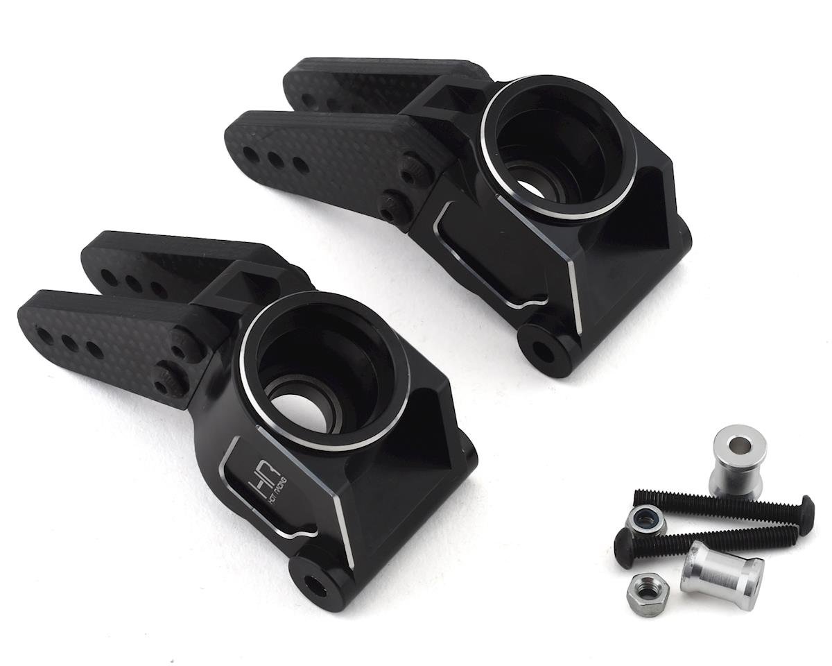 Hot Racing Kraton/Outcast 8S Triple Bearing Support Rear Hubs (Black) (2) (HRAAFE22M01)
