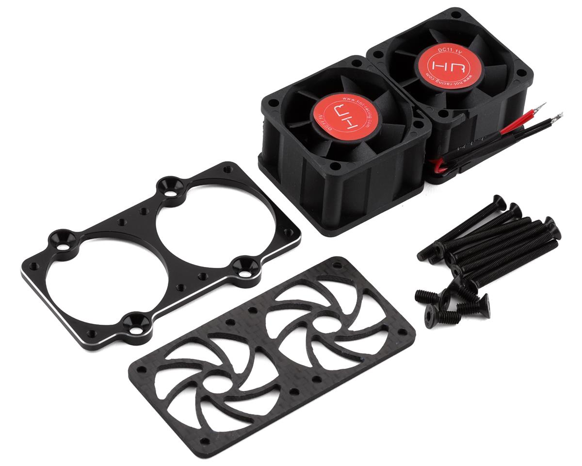 Hot Racing Kraton/Outcast 8S Twin 40mm Twister Motor Cooling Fan Kit (11.1V) (HRAAFE404TTF)