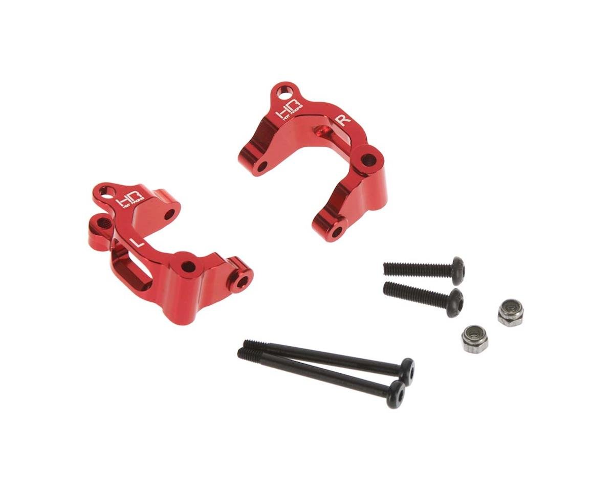Hot Racing Aluminum Caster Red w/King Pins Arrma 2WD (HRAARM1902)