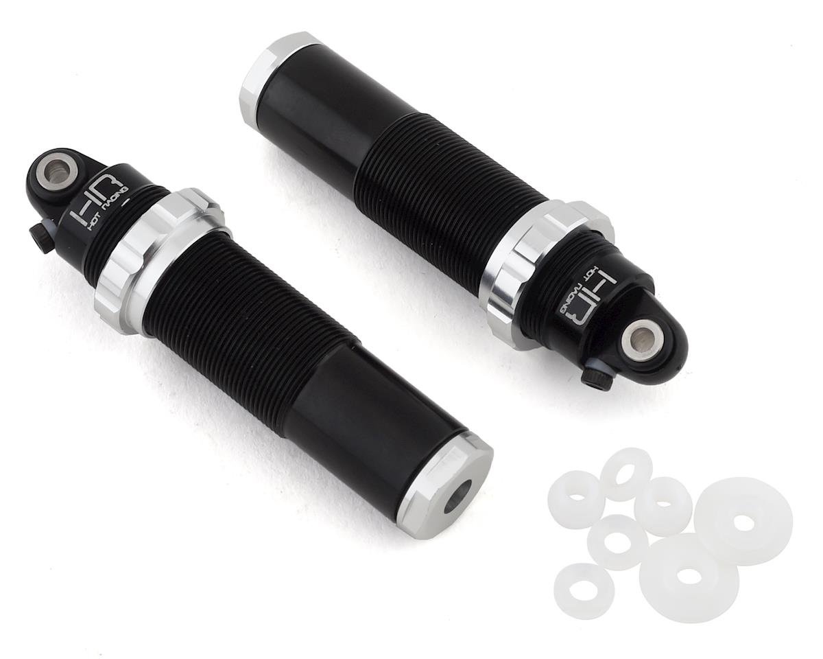 Hot Racing Arrma 4x4 Aluminum Threaded Rear Bleeder Shock Bodies (Black) (2) (HRAATF155AR08)