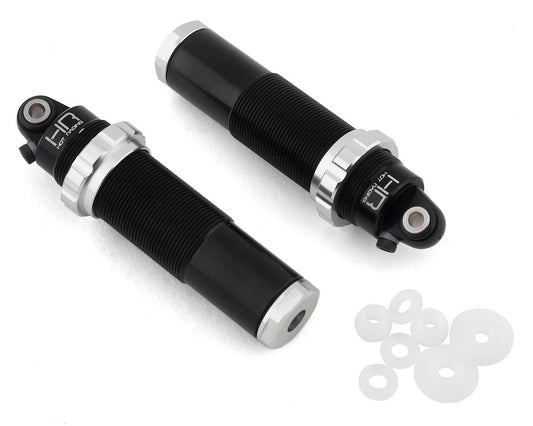 Hot Racing Arrma 4x4 Aluminum Threaded Rear Bleeder Shock Bodies (Black) (2) (HRAATF155AR08)