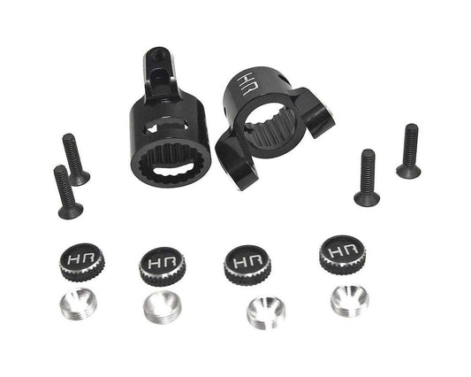 Hot Racing Black Aluminum C-Hubs XR10 Wraith (HRAAXR1901)