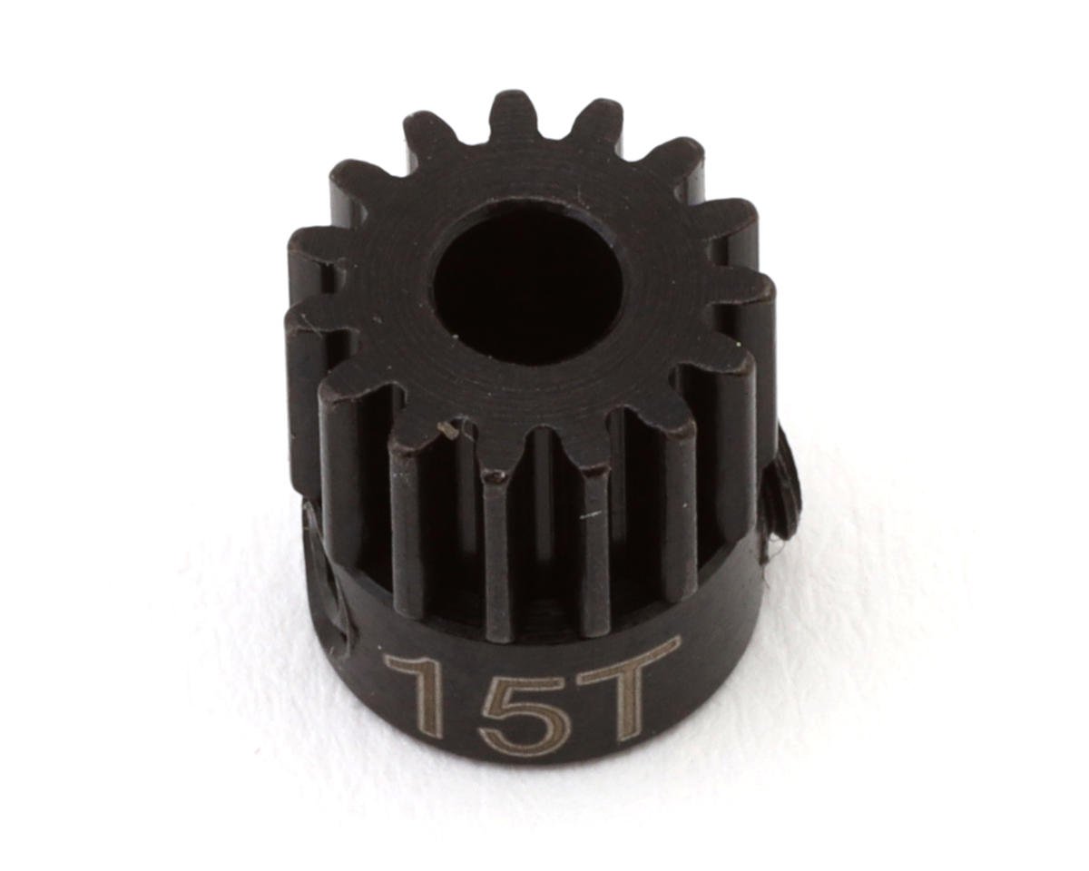 Hot Racing Mod 0.5 Hard Blackened Steel Pinion Gear (1/8 Bore) (15T) (HRACSG15M05)