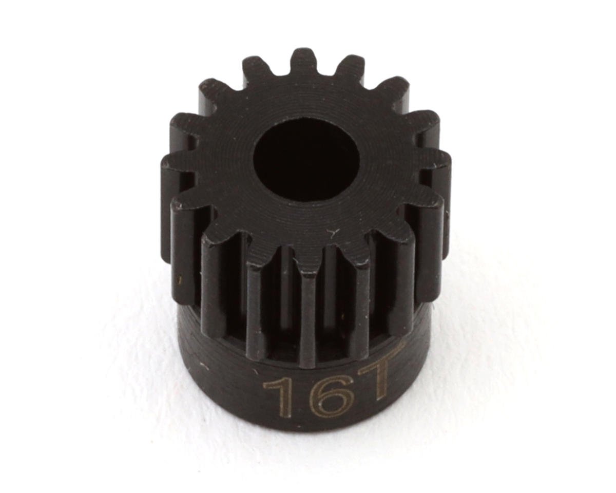 Hot Racing Mod 0.5 Hard Blackened Steel Pinion Gear (1/8 Bore) (16T) (HRACSG16M05)