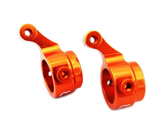 Hot Racing Aluminum Front Steering Knuckle Orange (2) Drom (HRADMD2103)