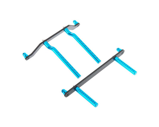 Hot Racing Aluminum/CF Body Mount Set Blue 1/10 Ruckus (HRAECT2931G06)