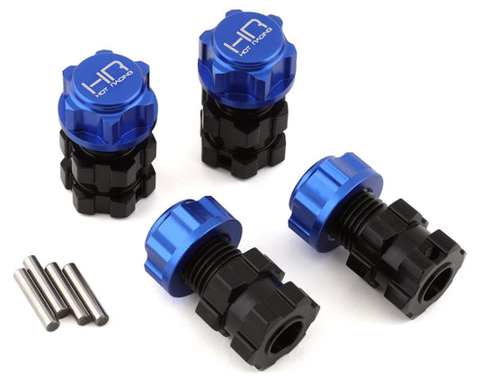 Hot Racing Aluminum +10mm Splined 17mm Hex for Traxxas E-Revo 2.0 (4) (HRAERVT10W)