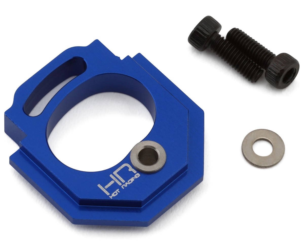 Hot Racing Arrma Grom Aluminum Adjustable Motor Mount (Blue) (16-30T) (HRAGRM18A06)