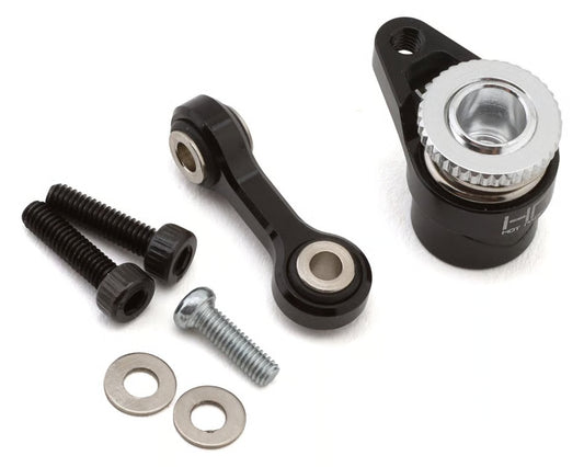 Hot Racing Arrma Grom Aluminum Servo Saver Set (Black) (25T) (HRAGRM48SH25T)