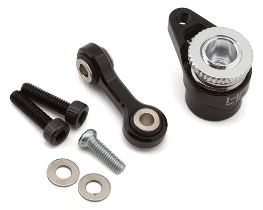 Hot Racing Arrma Grom Aluminum Servo Saver Set (Black) (25T) (HRAGRM48SH25T)