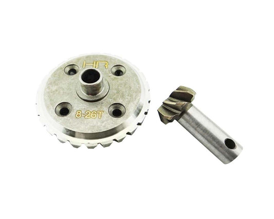 Hot Racing Savage Hardened Steel Spiral Cut Ring & Pinion Gear (26/8T) (HRAHSF299X)