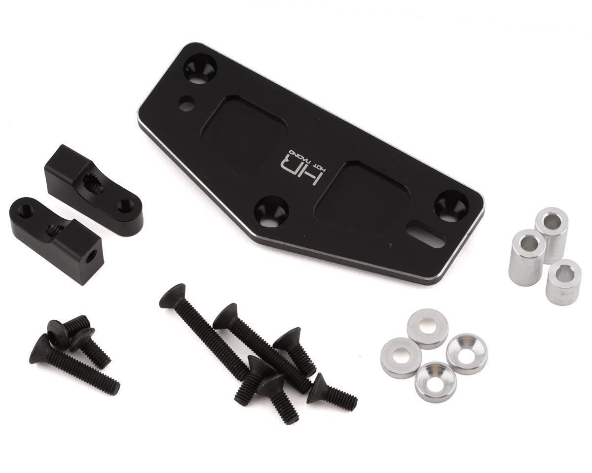 Hot Racing Losi LMT Adjustable Aluminum Servo Mount (Black) (HRALMJ2401)
