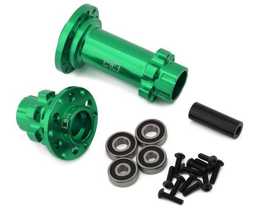 Hot Racing Losi Promoto-MX Front & Rear Aluminum Hub Set (Green) (HRALPC10H05)