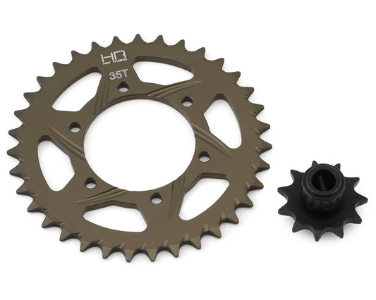 Hot Racing Losi Promoto-MX Speed Run Front & Rear Sprocket Set (11T/35T) (HRALPC39DRH)