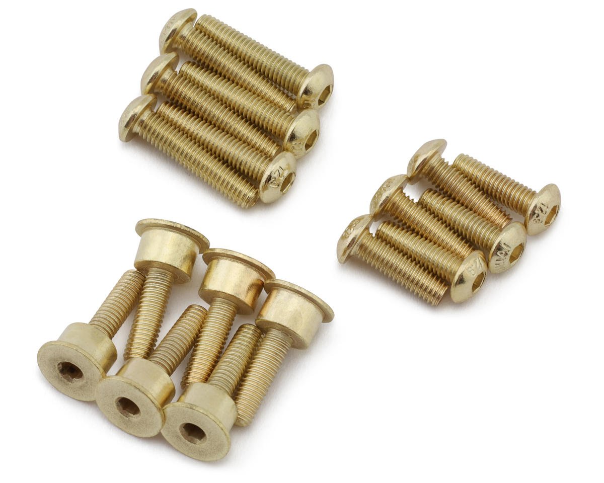 Hot Racing Losi Promoto-MX HD Steel Brake Disk Screws Set (Gold) (HRALPC39FT04)
