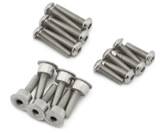 Hot Racing Losi Promoto-MX HD Steel Brake Disk Screws Set (Chrome) (HRALPC39FT08)