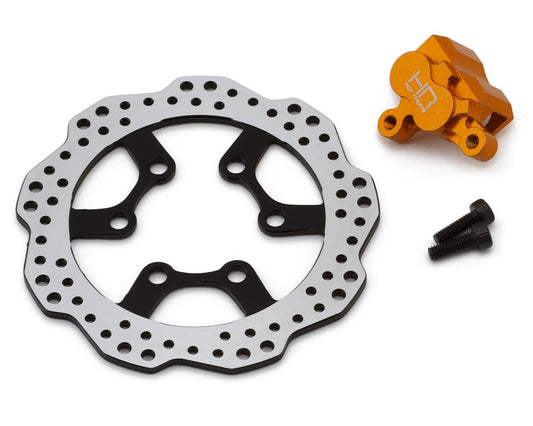 Hot Racing Losi Promoto-MX Rear Brake Disc & Caliper Set (Gold) (HRALPC39R04)