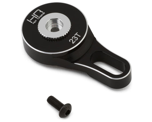Hot Racing Losi Promoto-MX Aluminum Servo Saver (Black) (23T) (HRALPC48SH23)