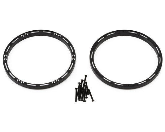 Hot Racing Losi Promoto-MX Front Wheel Reinforcement Rings (Black) (2) (HRALPC510XF01)