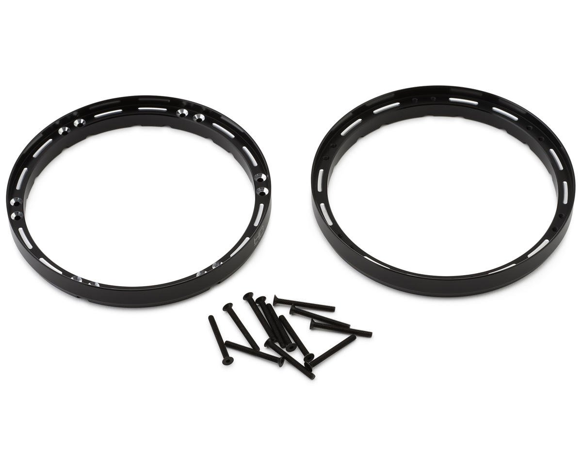Hot Racing Losi Promoto-MX Rear Wheel Reinforcement Rings (Black) (2) (HRALPC510XR01)
