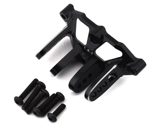 Hot Racing Losi Baja Rey/Rock Rey Aluminum Axle Upper Track Rod Mount (Black) (HRALRR12A01)