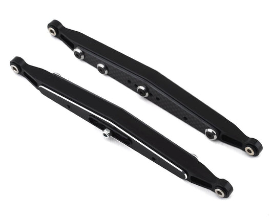 Hot Racing Losi Baja Rey/Rock Rey Aluminum/Carbon Fiber Rear Lower Links (Black) (HRALRR56L01)
