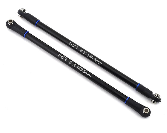 Hot Racing Losi Baja Rey/Rock Rey Aluminum Rear Upper Links (Black) (2) (HRALRR56U01)
