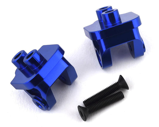 Hot Racing Losi Baja Rey/Rock Rey Aluminum Rear Upper Link Mount Set (Blue) (HRALRR56UM06)