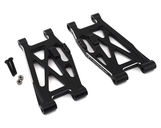 Hot Racing Super Rock Rey Aluminum Lower Front Suspension Arm Set (Black) (2) (HRALSRR55M01)