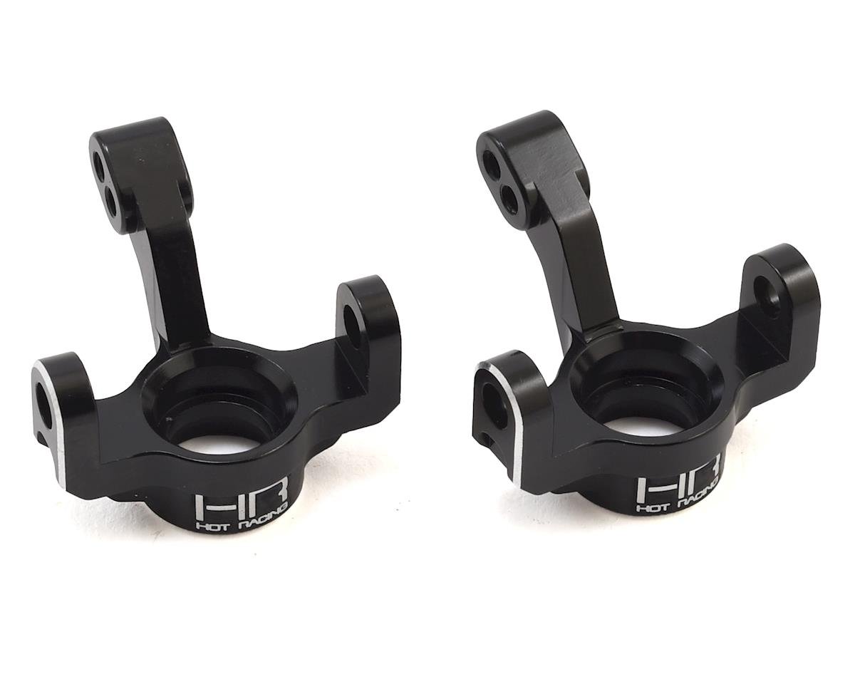 Hot Racing LaTrax Rally Aluminum Steering Knuckle Set (Black) (HRALTN2101)