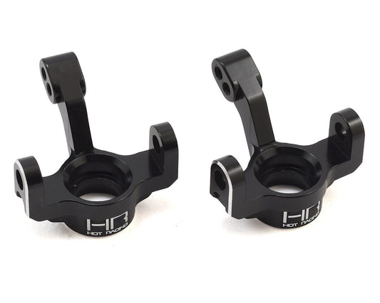 Hot Racing LaTrax Rally Aluminum Steering Knuckle Set (Black) (HRALTN2101)