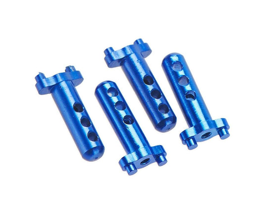 Hot Racing Aluminum Body Posts (4) Blue Losi Micro Crawle (HRAMCC20106)