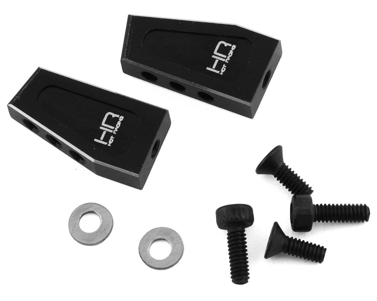 Hot Racing Losi Mini-T 2.0 Aluminum Servo Mount Set (Black) (HRAMTT2401)